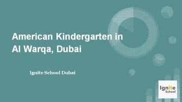 American Kindergarten in Al Warqa, Dubai