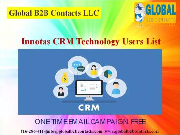 Innotas CRM Technology Users List