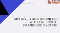 Improve your business with the right franchise system PowerPoint PPT Presentation