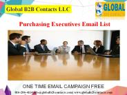 Purchasing executive email list