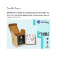 Candel Boxes PowerPoint PPT Presentation