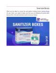 Sanitizer Boxes PowerPoint PPT Presentation