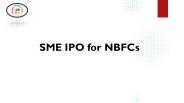 SME IPO for NBFCs