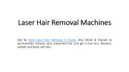Laser Hair Removal Machines