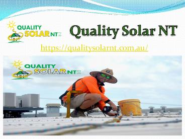 Innovative solar companies in Darwin!!