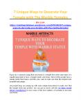 7 Unique Ways to Decorate Your Temple with The Marble Temples PowerPoint PPT Presentation