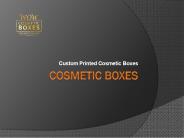 Wholesale Cosmetic Boxes