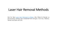 Laser Hair Removal Methods