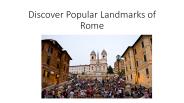 Popular Landmraks of Rome