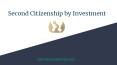 Second Citizenship by Investment - Savory & Partners PowerPoint PPT Presentation