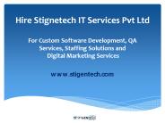 Stigentech IT Services Pvt Ltd
