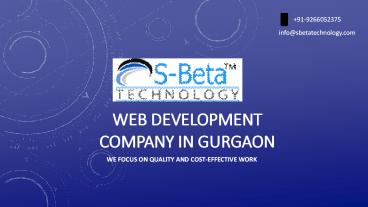 Web Development company in Gurgaon