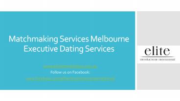 Matchmaking Services Melbourne | Executive Dating Services