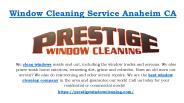Window Cleaning Service Anaheim CA