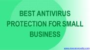 Best Antivirus Protection For Small Business