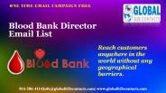 Blood Bank Director Email List