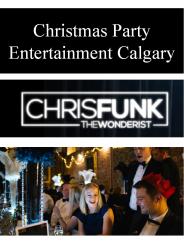 Christmas Party Entertainment Calgary