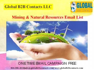 Mining & Natural Resources Email List