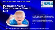 Pediatric Nurse Practitioners Email List