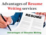 advantages of Resume Writing services