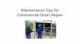 Maintenance Tips for Commercial Door repair PowerPoint PPT Presentation