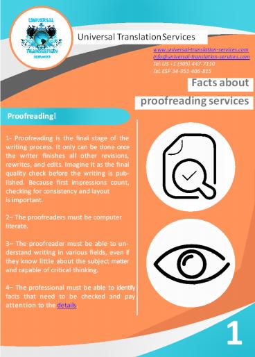 Facts About Proofreading Services