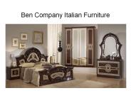 Ben Company Italian Furniture
