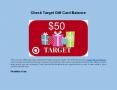Check Target Gift Card Balance PowerPoint PPT Presentation