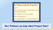 How Webinars can help collect Prospect Data?