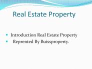 Real Estate Property Investement