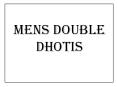 MENS DOUBLE DHOTIS PowerPoint PPT Presentation