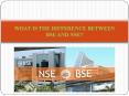 What is the difference between BSE and NSE?