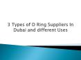 3 Types of D Ring Suppliers In Dubai and different Uses PowerPoint PPT Presentation