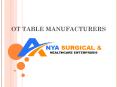 Best Leading OT Table Manufacturers