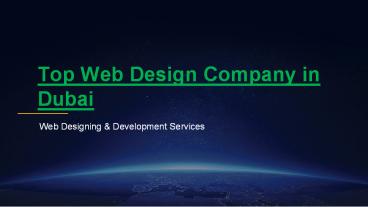 Top Web Design Company in Dubai