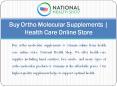 Buy Ortho Molecular Supplements | Health Care Online Store