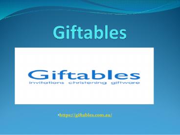 Wedding Gifts Adelaide