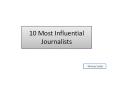 Silvana Suder: Most influential journalists PowerPoint PPT Presentation