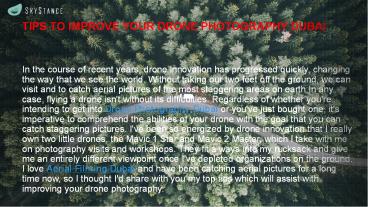 Tips to Improve Your Drone Photography Dubai