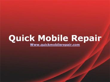 Why iPhone repair service require?