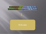 How To Get Professional Translation Services In Dubai?