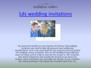 LDS Wedding Invitation
