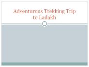 Trekking in Ladakh (1)