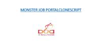 MONSTER JOB PORTAL | MONSTER CLONE | DOD IT SOLUTIONS