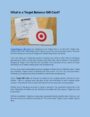 What is a Target Balance Gift Card?