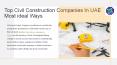 Top Civil Construction Companies In UAE Most ideal Ways PowerPoint PPT Presentation