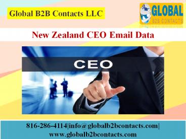 New Zealand CEO Email Data