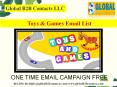 Toys & Games Email data PowerPoint PPT Presentation