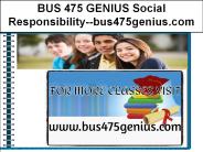 BUS 475 GENIUS Social Responsibility--bus475genius.com