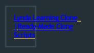 Lynda Learning Clone | Ready-Made Clone Scripts